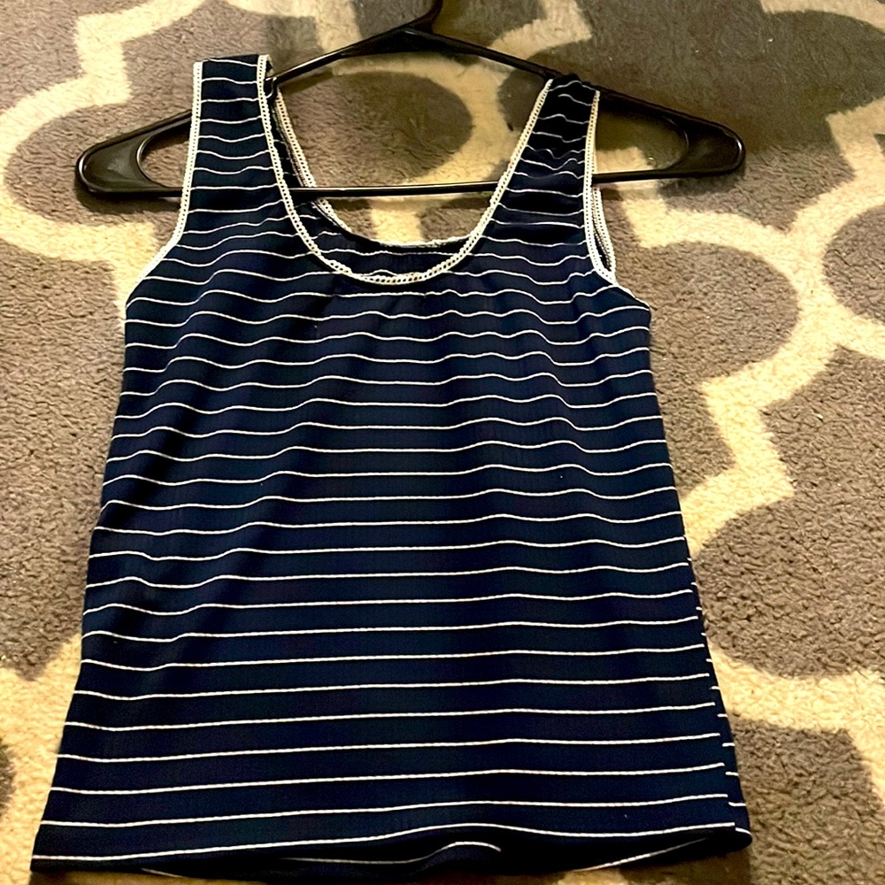 Black and white tank.